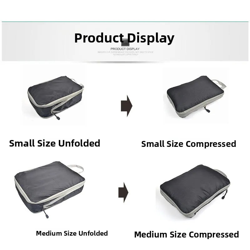 CompressPack™ - Set 3 Organizer Valigia Salvaspazio con Compressione | Organizer Pro