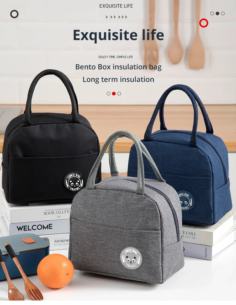 Swift-Food Bag™ | Borsa Termica Isolata per Lunch Box | Borsa Porta Pranzo in Tessuto Oxford