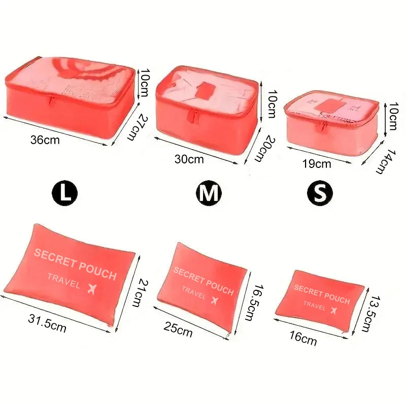 TravelPack™ - Set 6 Organizer Valigia Impermeabili| Salvaspazio Smart