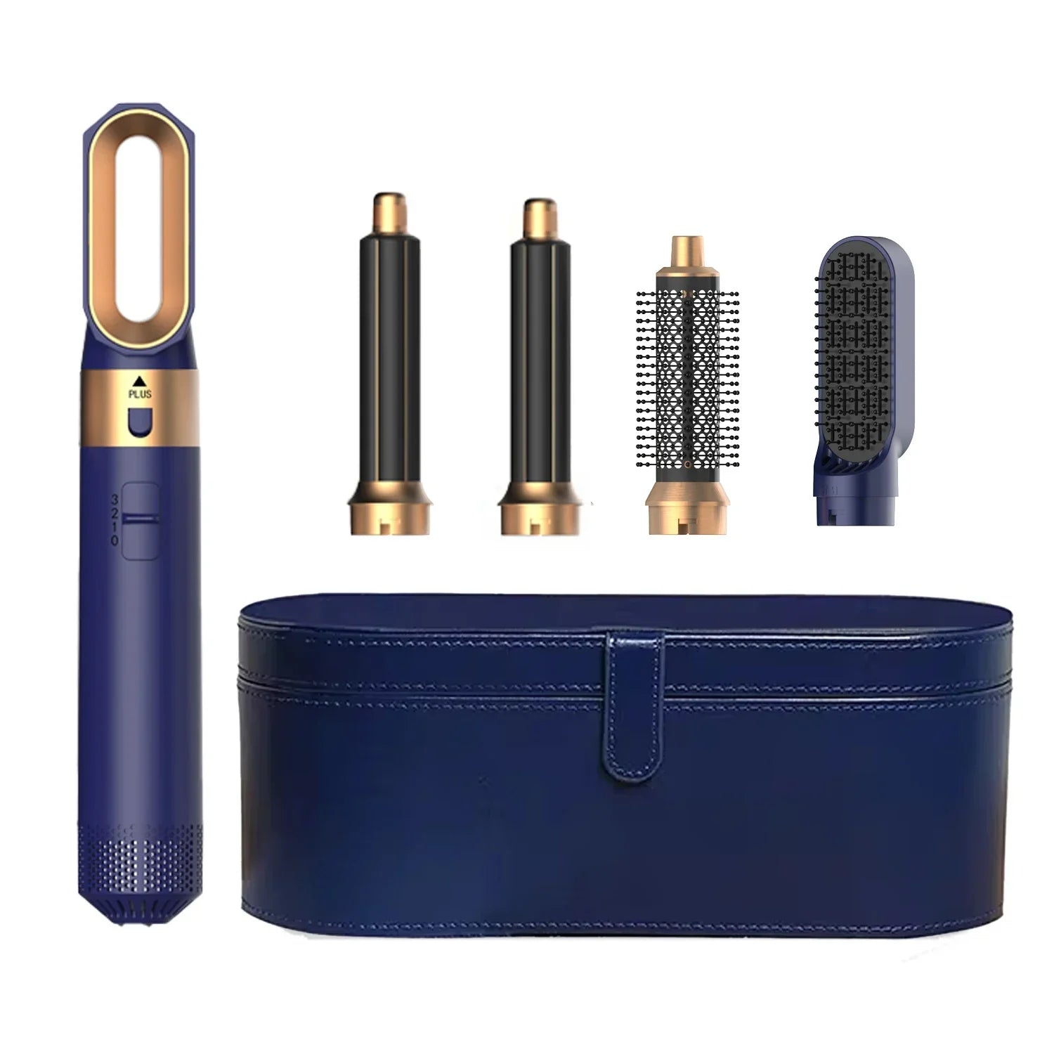 GlobTreater™ Air-Stylist Pro | Multistyler 5-in-1 con Custodia Premium in Pelle