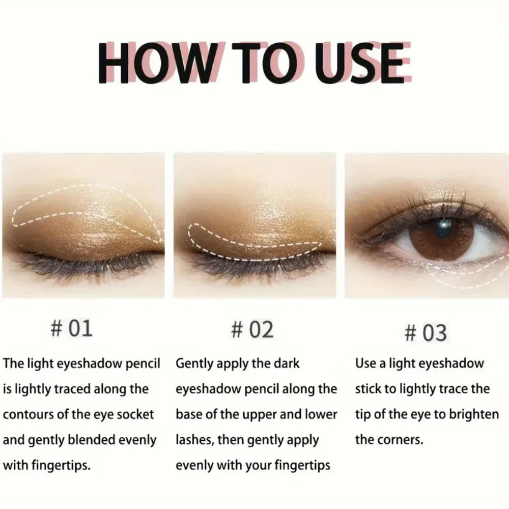 DualShine Pro™ – Ombretto Stick Doppia Punta - Base Opaca & Glitter Luccicanti | Sguardo Intenso in 30 Secondi