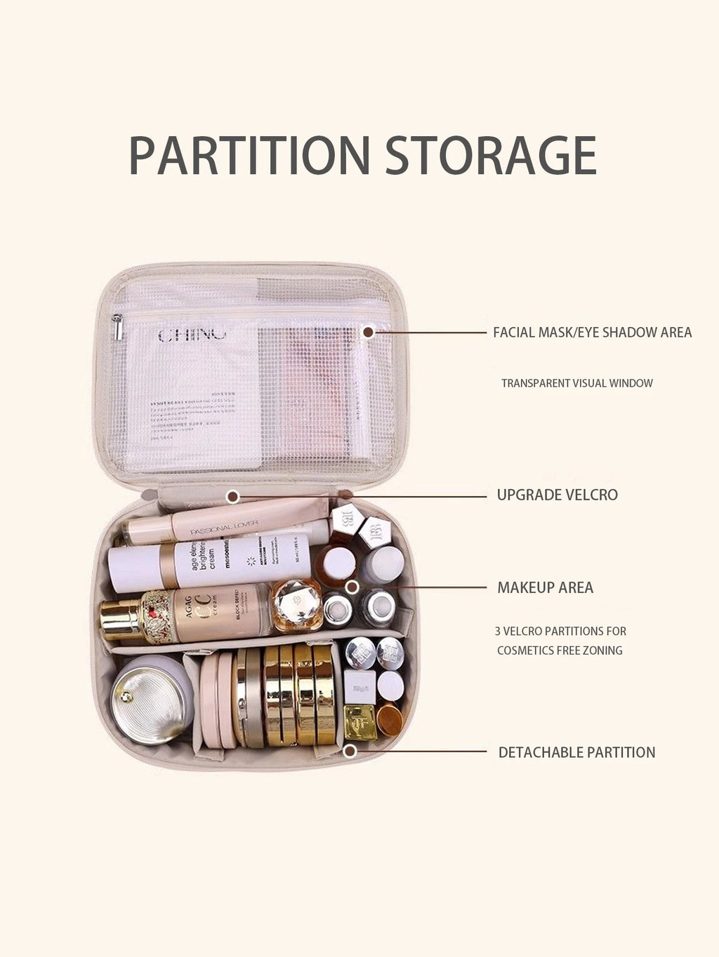 Vanity-Case Pro™ | Borsa da Trucco in Ecopelle a Doppio Strato - Beauty Case professionale da Viaggio