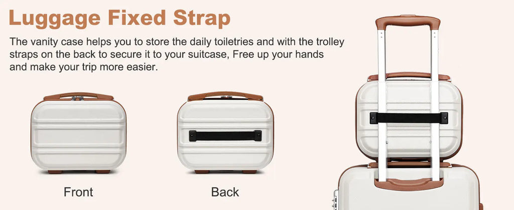 Globtreater™ Set | Kit Bagagli Coordinati Rigidi con Beauty Case e Organizer - Set Valigie Trolley 2/4/6 Pezzi