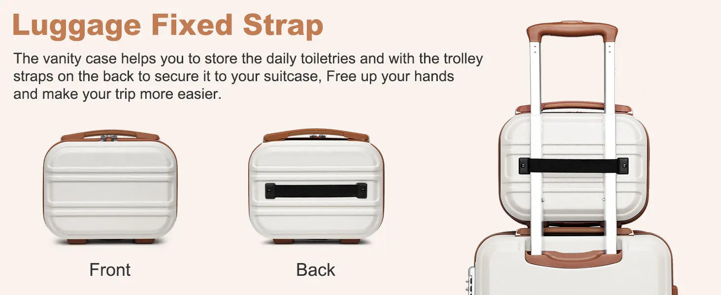 Globtreater™ Set | Kit Bagagli Coordinati Rigidi con Beauty Case e Organizer - Set Valigie Trolley 2/4/6 Pezzi