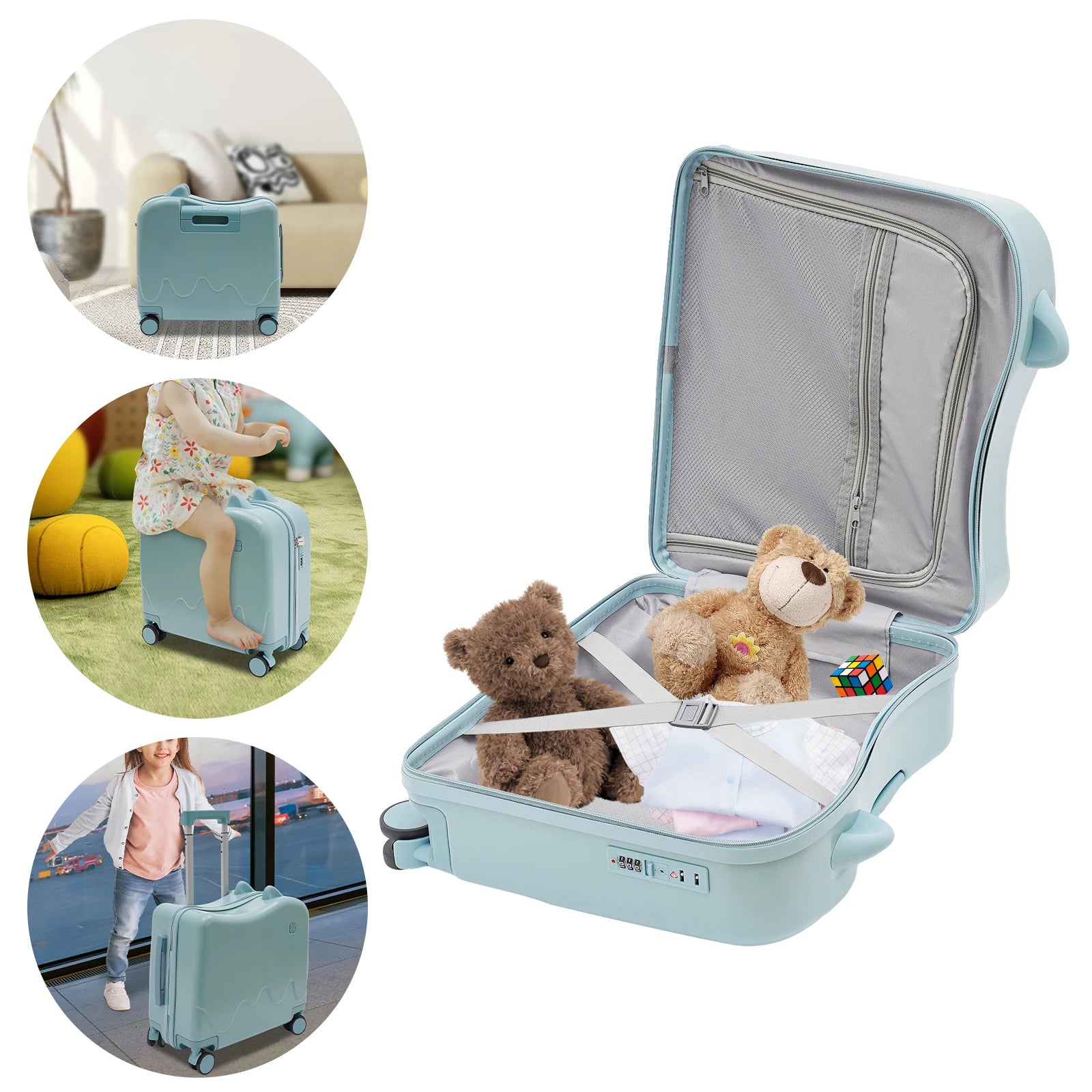 GlobTreater™ Kids - Valigia Cavalcabile Trolley 18" | Formula TIME-SAVE (Consegna Express)