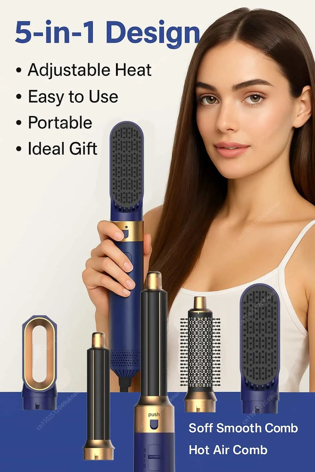 GlobTreater™ Air-Stylist Pro | Multistyler 5-in-1 con Custodia Premium in Pelle