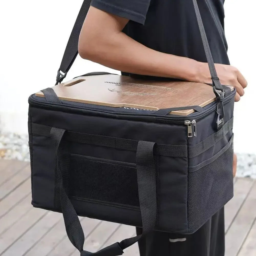 Tactical-Camp Box™ | Borsa Termica Multifunzionale con Tavolo Integrato - Borsa Porta Attrezzatura