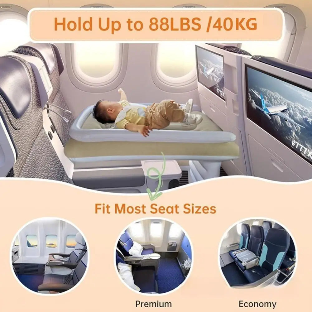 TravelBed Elite™ – Letto ad Aria Portatile per Aereo e Auto | Sponde di Protezione & Comfort 5 stelle