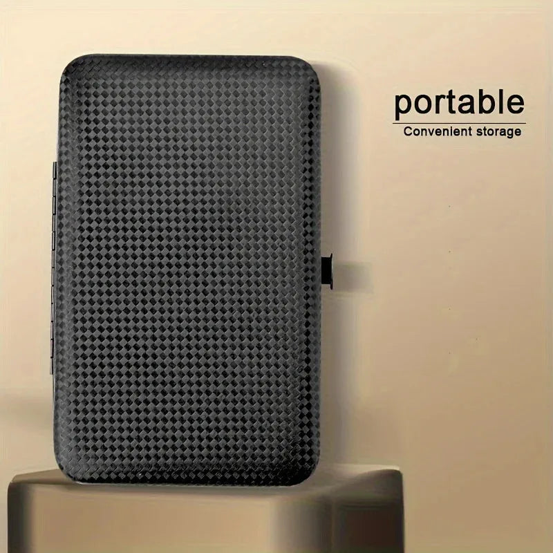 SteelCure™ Set Manicure e Pedicure | Kit Professionale da Viaggio in Acciaio Inox (8-24 Pezzi) - Deep Black Edition