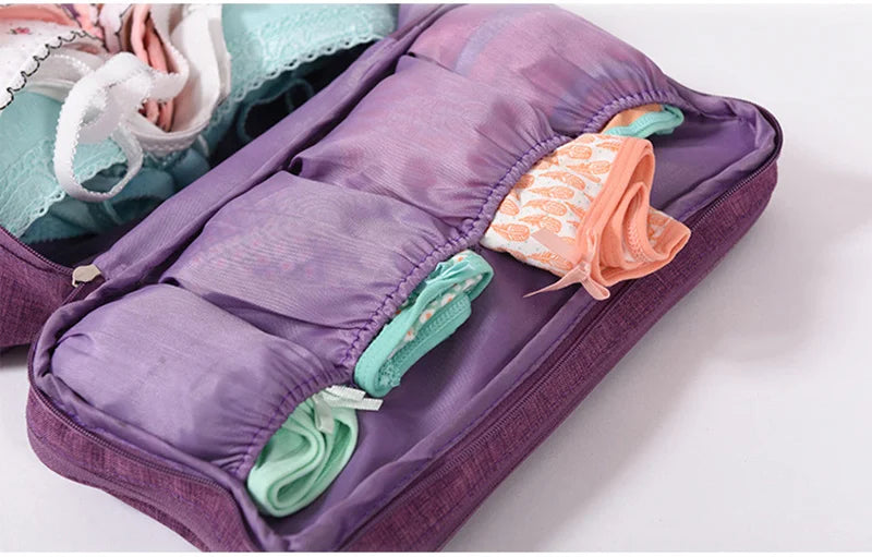 Travel-Organizer Elite™ | Borsa Multi-Scomparto per Biancheria e Cosmetici - Organizer da Viaggio a Strati Differenziati