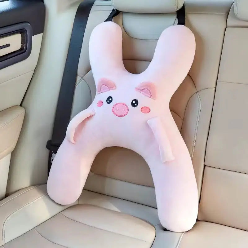 Sleep-Safe Travel Pillow™ | Cuscino Auto Protettivo e Confortevole per Bambini - Cuscino da Viaggio con Cintura di Sicurezza