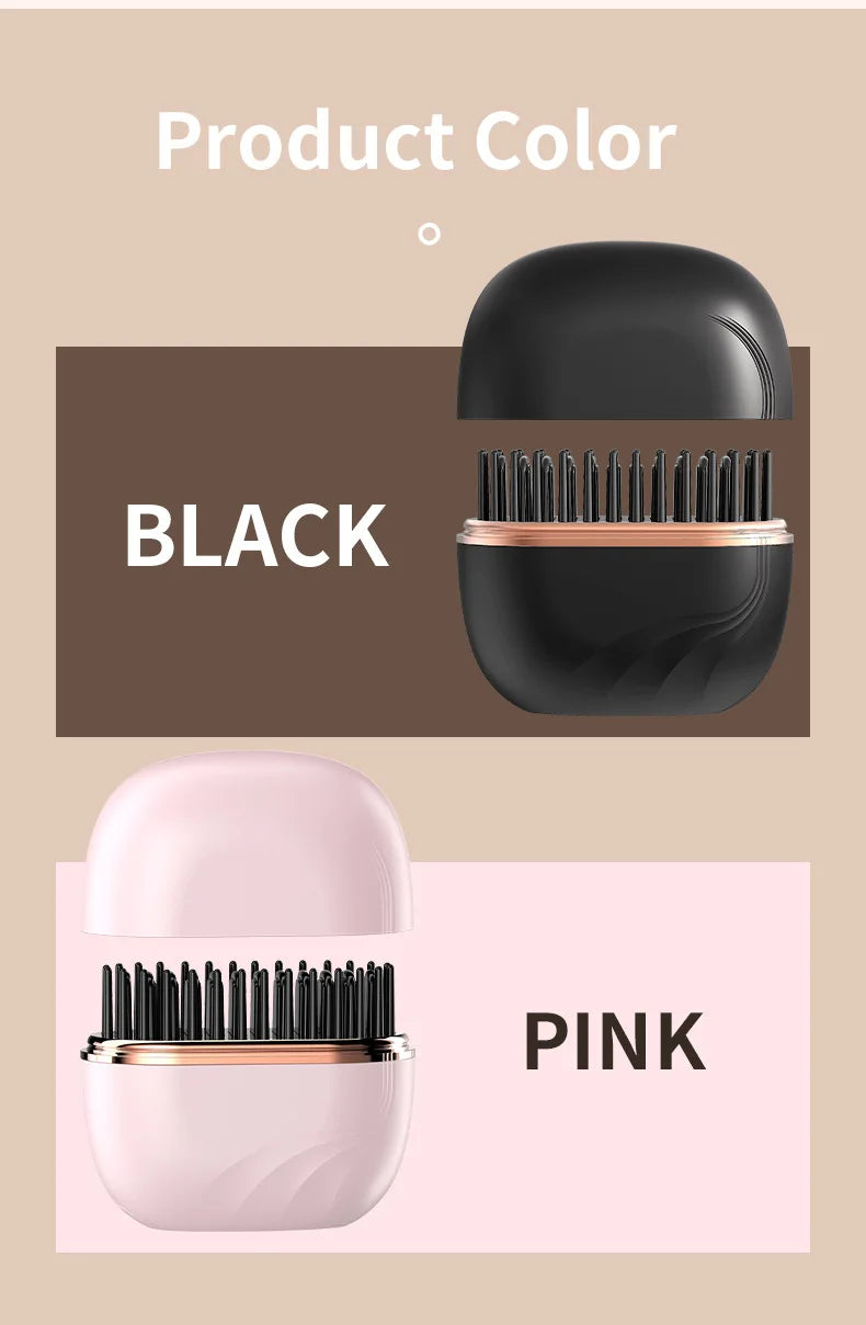 Pocket-Sleek™ Pro | Mini Spazzola Lisciante Con 3 Livelli di calore - Ricaricabile da Viaggio