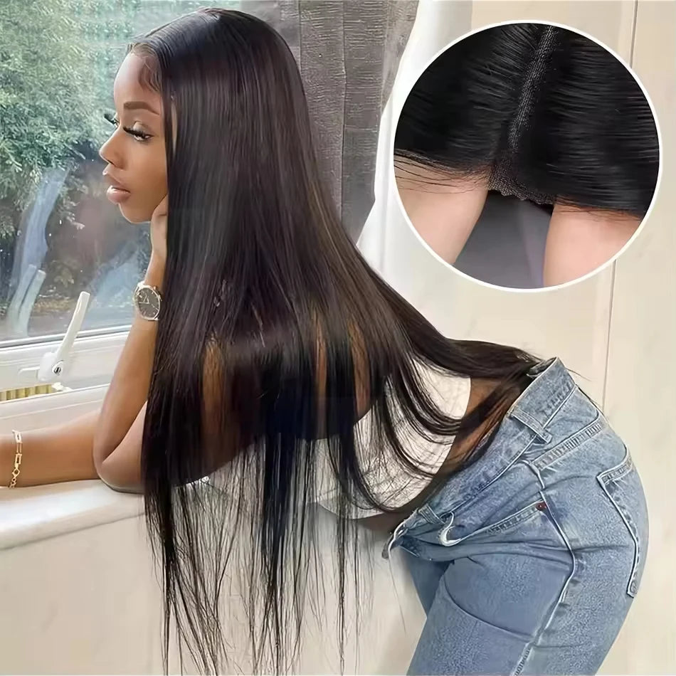 RealWigStraight™ | Parrucca Capelli Veri Lisci Effetto Seta - HD Lace Invisibile Senza Colla| 100% Capelli Umani