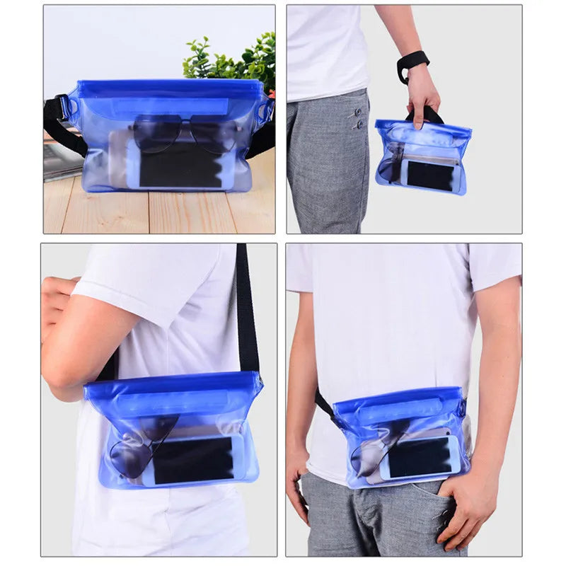 WaterStop Bag™ — Marsupio Impermeabile da mare e piscina per Cellulare e Documenti | Waterproof