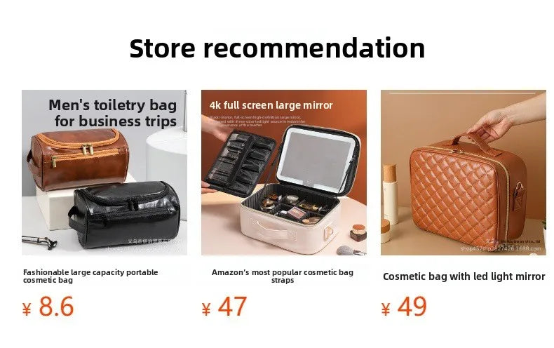 BeautyLed™ - Beauty Case da Viaggio con Specchio LED a 3 Intensità | Mini Makeup Station