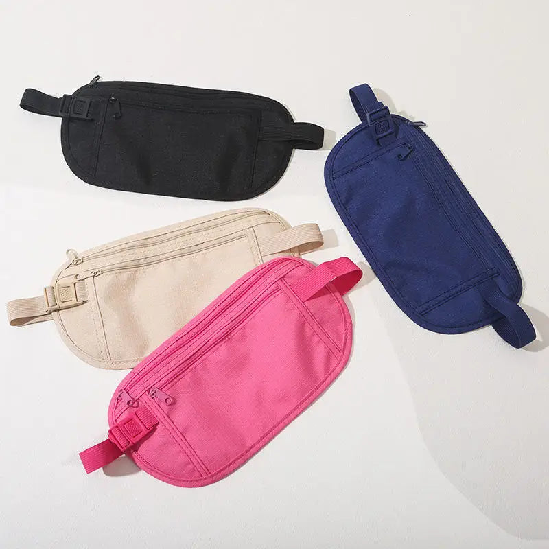 Secure-Travel™ Slim | Marsupio Antifurto Sottile per Soldi e Documenti - Design Discreto per Viaggi e Corsa