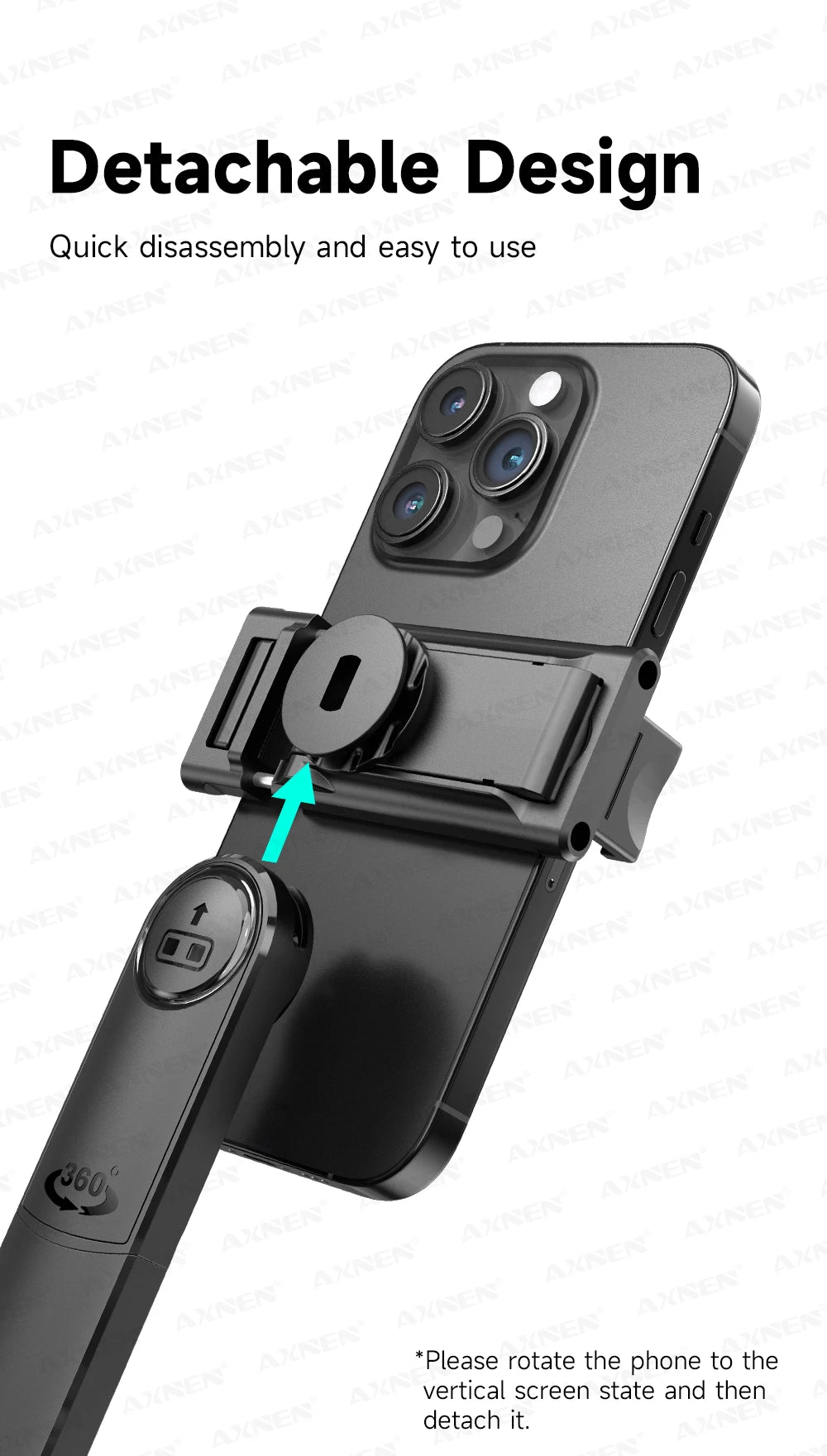 SmartPod AI™ - Treppiede 360° Auto-Rotante con Telecomando TikTok e Stabilizzatore Intelligente | Cameraman Automatico