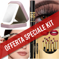 Kit Beauty Offerta Speciale - Specchio LED, Mascara, Matita Sopracciglia, Rossetti