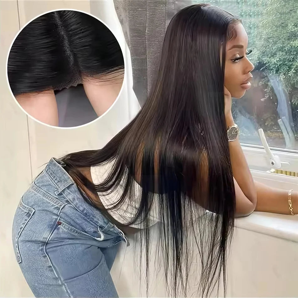 RealWigStraight™ | Parrucca Capelli Veri Lisci Effetto Seta - HD Lace Invisibile Senza Colla| 100% Capelli Umani