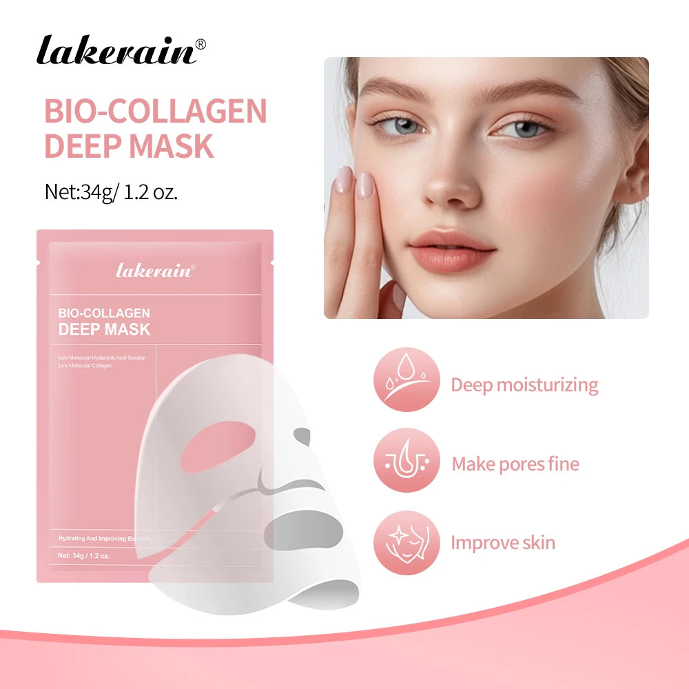 Bio-Collagen & Hyaluronic Deep Mask™ | Maschera Intensiva al Collagene e Acido Ialuronico | Rinfrescante e Schiarente