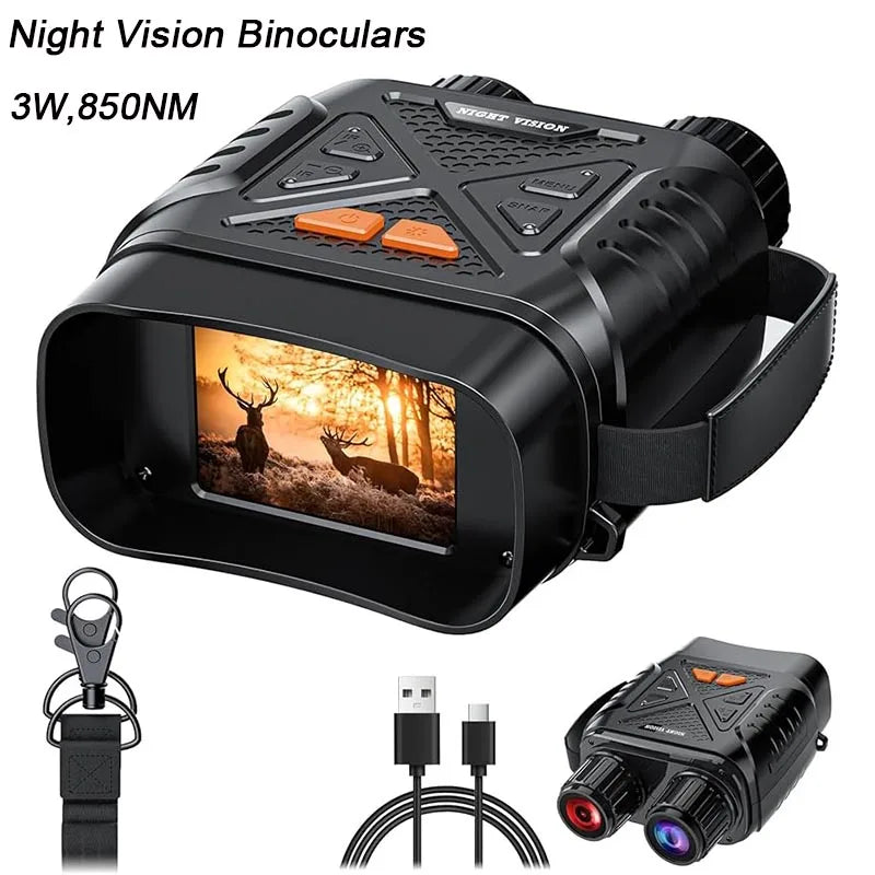 NightVision Elite™ | Binocolo Digitale Infrarossi 1080P - 800m - Visore Notturno Professionale con Schermo 2.8"