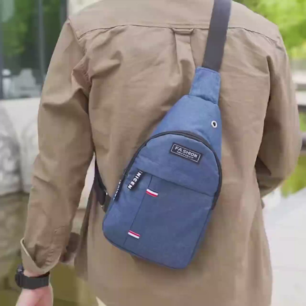 TravelSling™ – Mini Zaino Monospalla Impermeabile da Viaggio | Porta Documenti e Telefono
